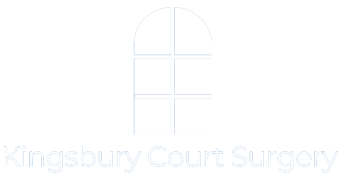 Kingsbury Court Surgery logo and homepage link